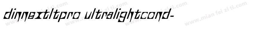 dinnextltpro ultralightcond字体转换